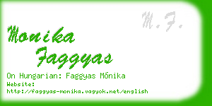 monika faggyas business card